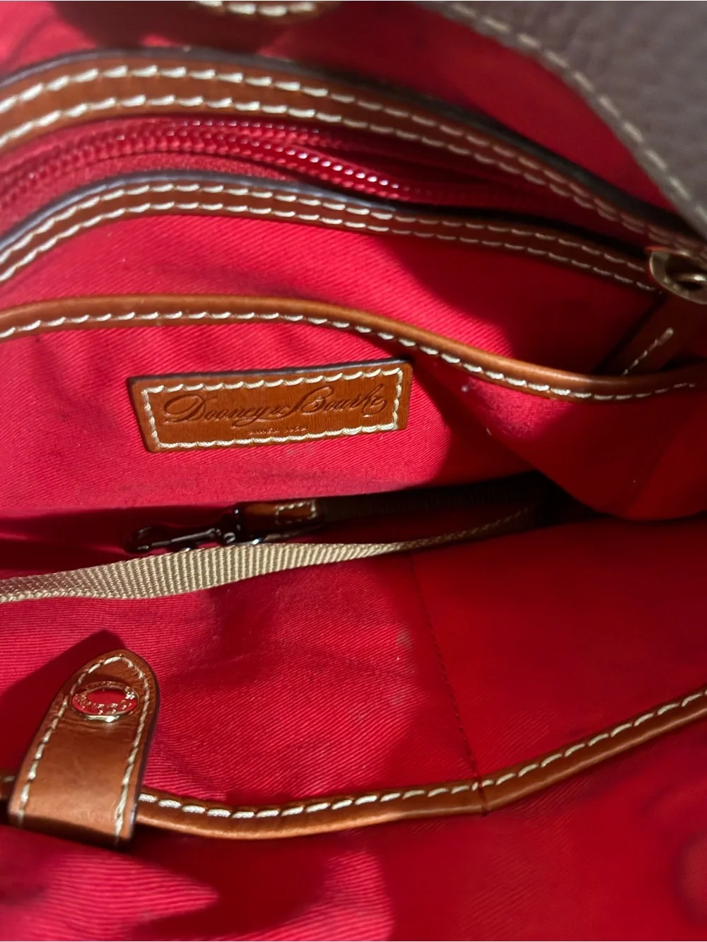 Dooney & bourke pebble grain leather satchel crossbody